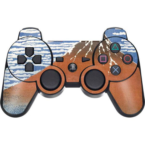 Hokusai Fuji Mountains in clear Weather PS3 Dual Shock wireless controller Skin